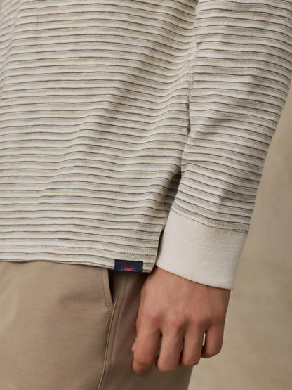 Sunwashed Organic Hoodie - Cedar Falls Stripe