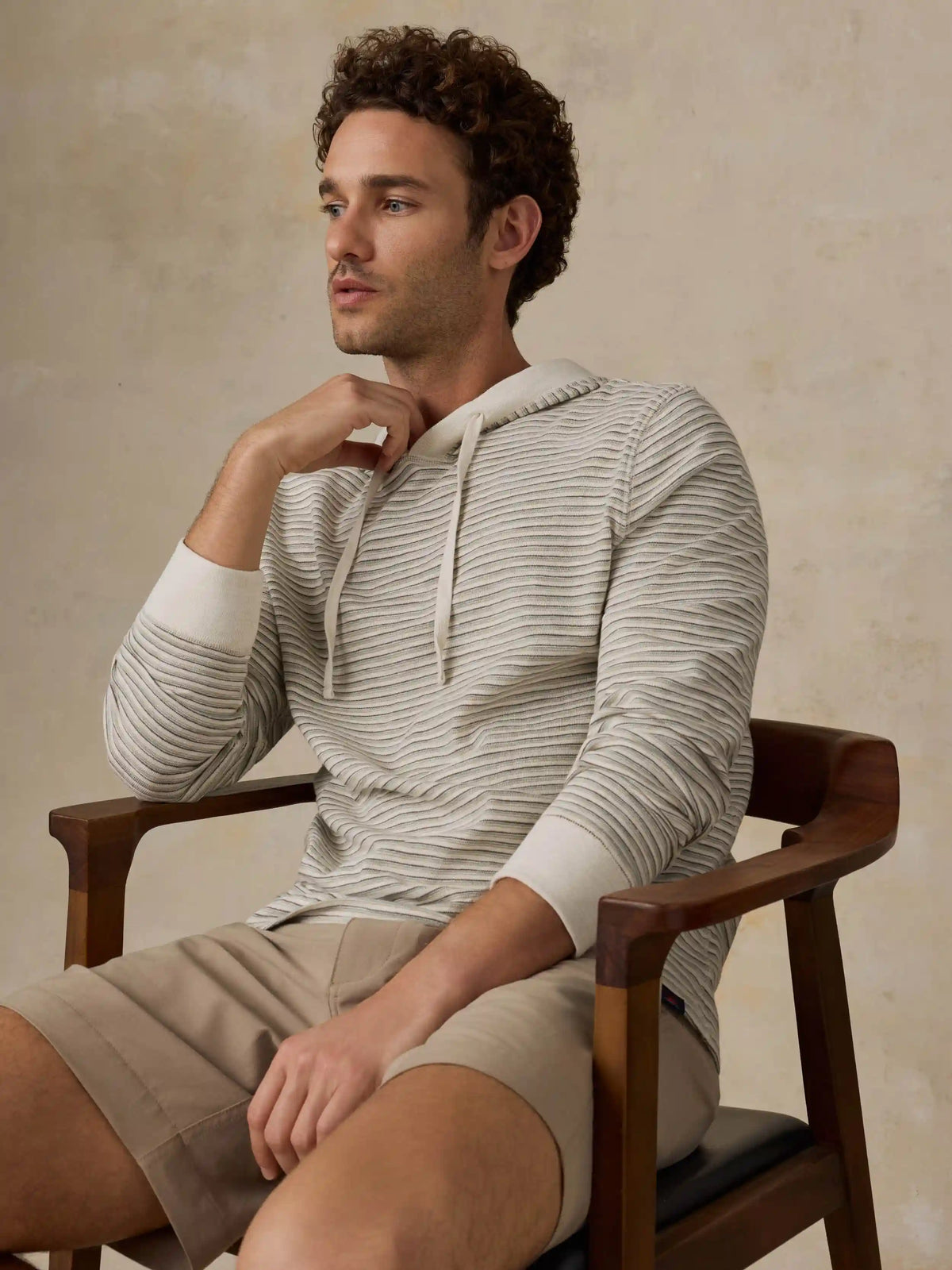 Sunwashed Organic Hoodie - Cedar Falls Stripe