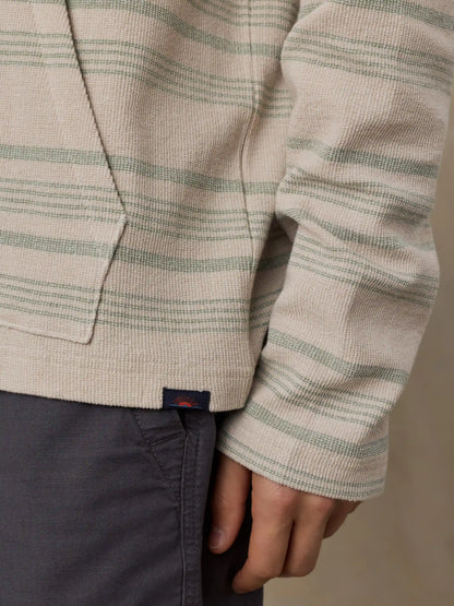Oasis Hoodie - Sage Beach Stripe