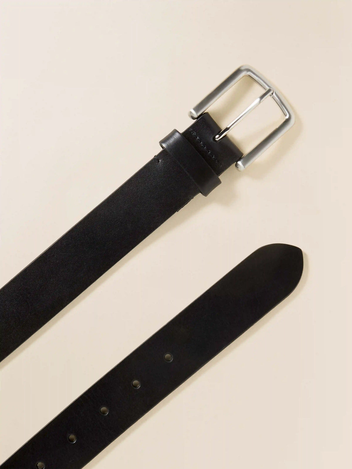 Mens Leather Belt - Black