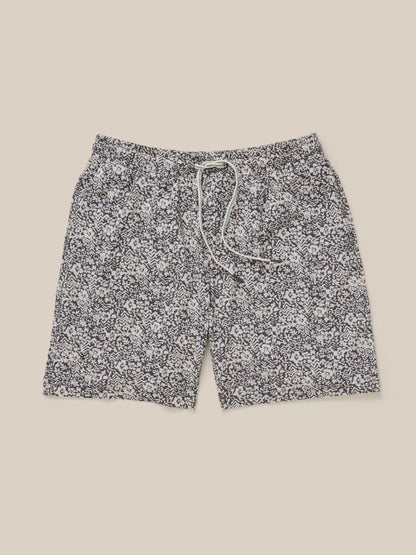 Shorelite Trunk (7") - Washed Black Hilo Floral