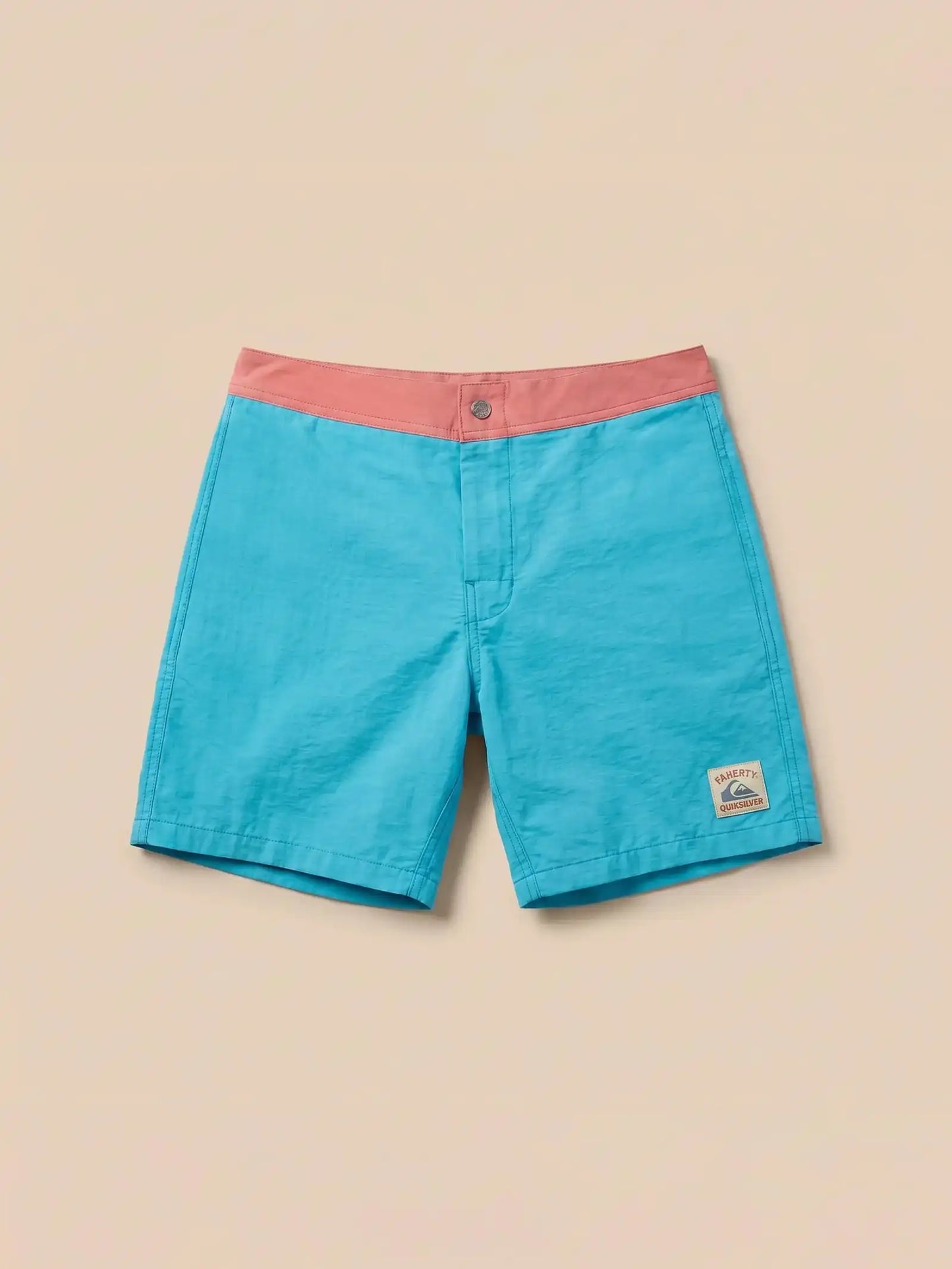 Faherty x Quiksilver Boardshort - Teal Sunrise Block