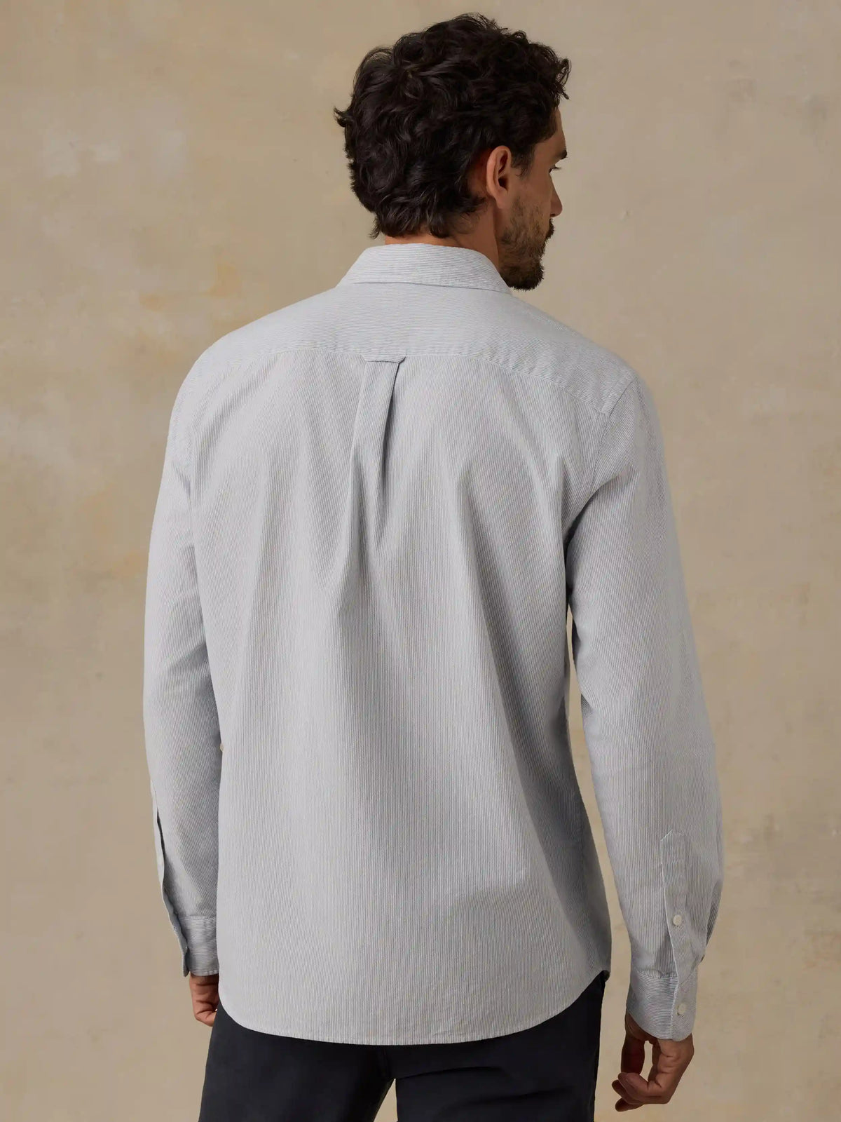 Laundered Oxford Shirt - Classic Blue Stripe