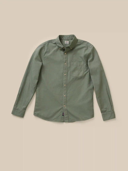 Laundered Oxford Shirt - Ridge Olive