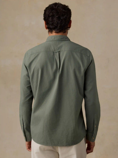 Laundered Oxford Shirt - Ridge Olive