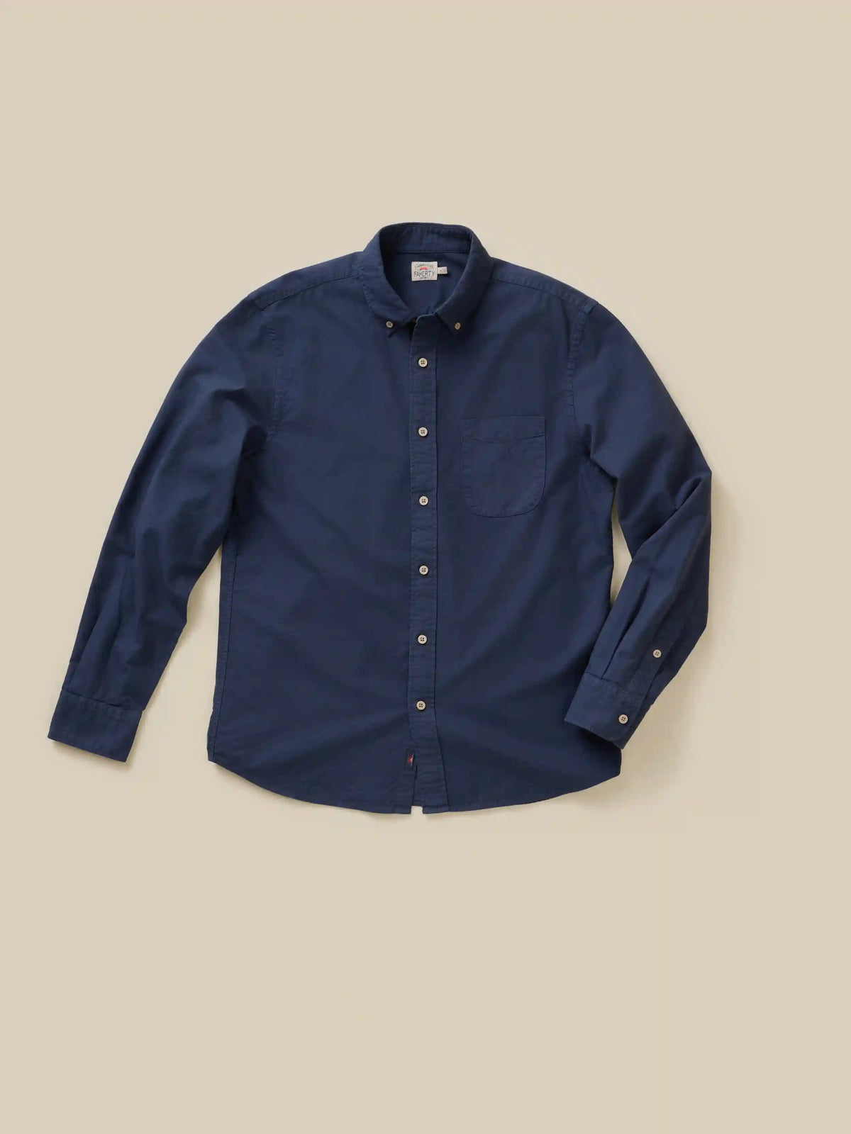 Laundered Oxford Shirt - River Navy