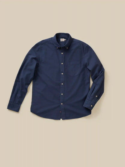 Laundered Oxford Shirt - River Navy