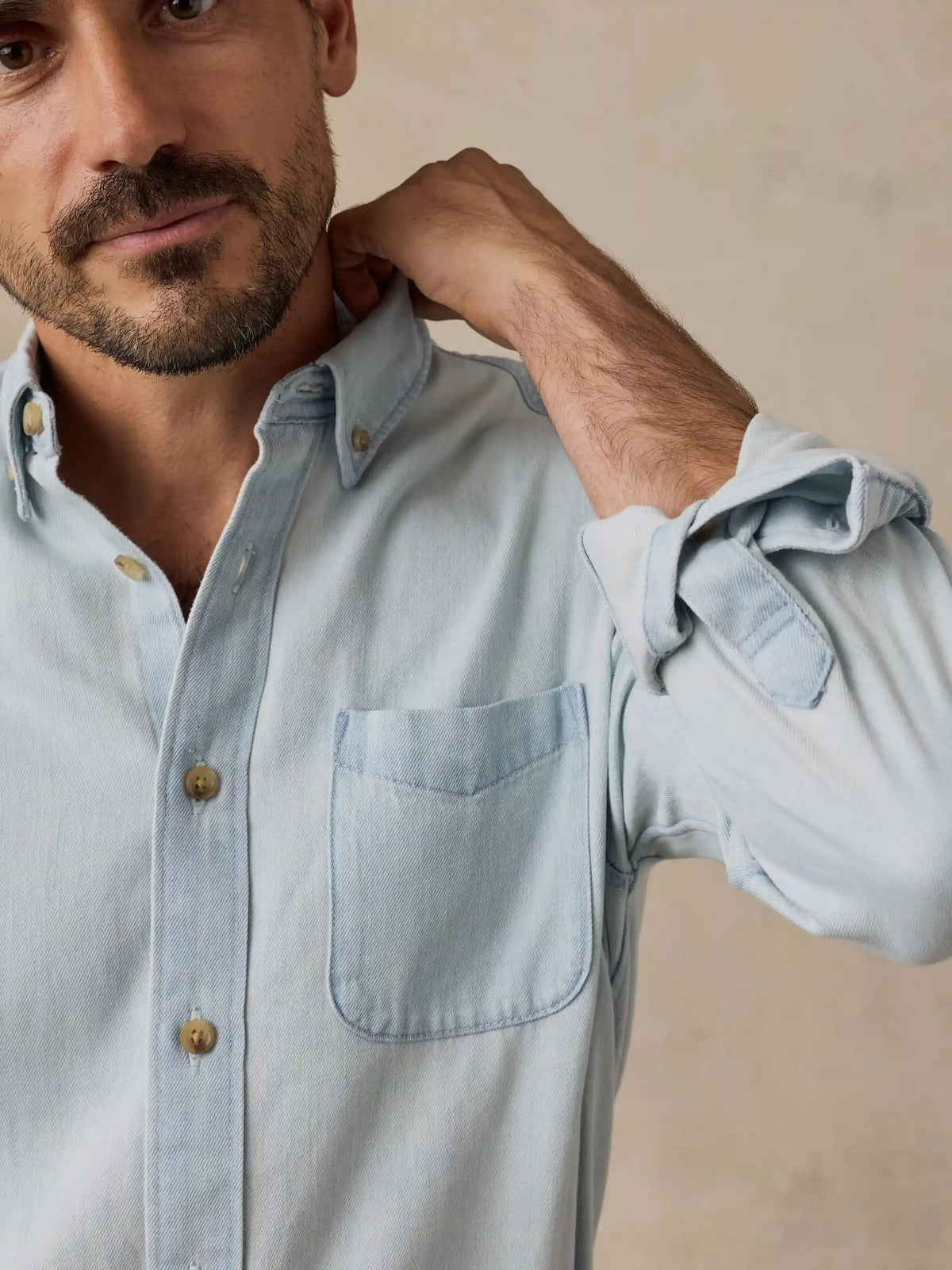 Original Cotton Denim Shirt - Rocky River Wash