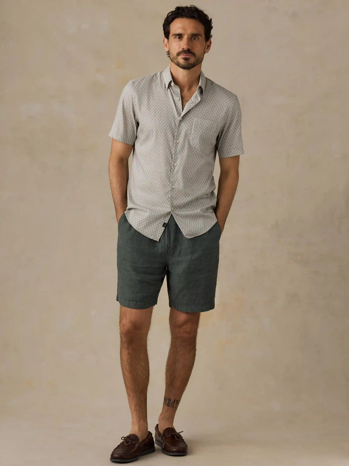 Short-Sleeve Movement™ Monterey Shirt - Sage Sundial Bloom