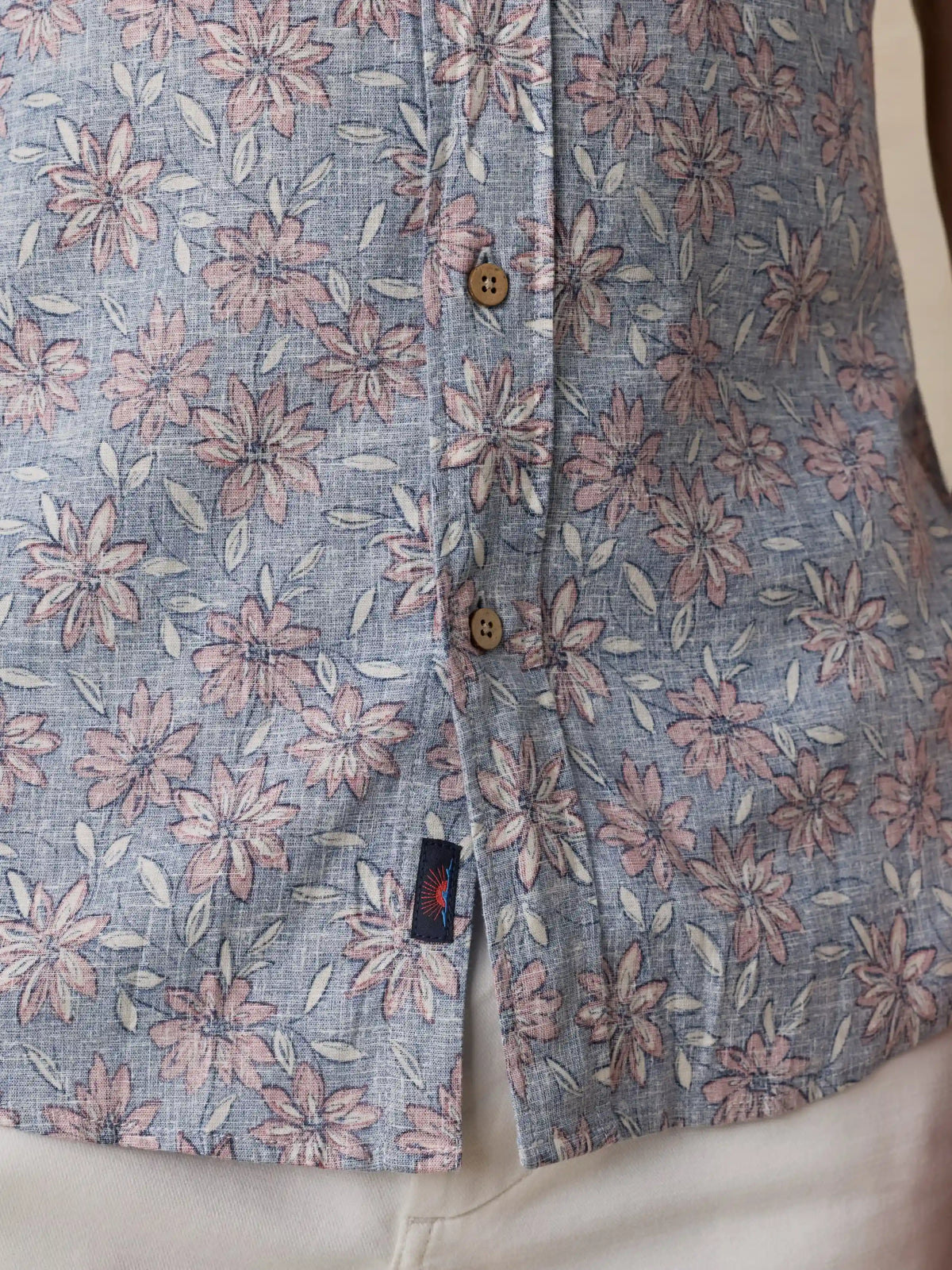 Short-Sleeve Breeze Shirt - Antique Berry Floral