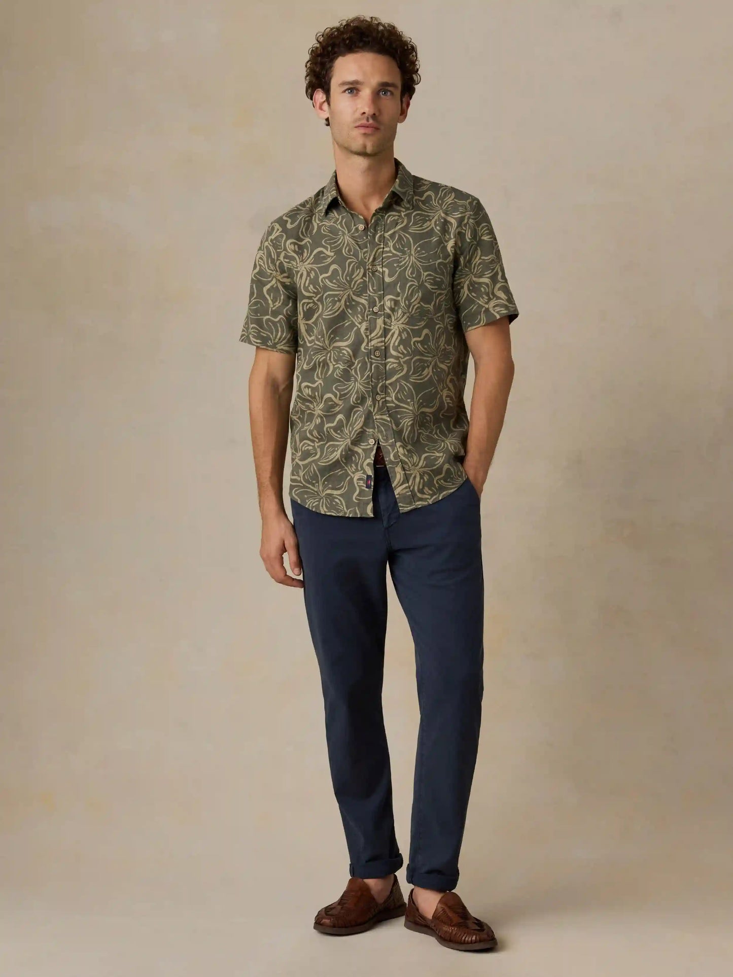 Short-Sleeve Breeze Shirt - Light Pine Blossom