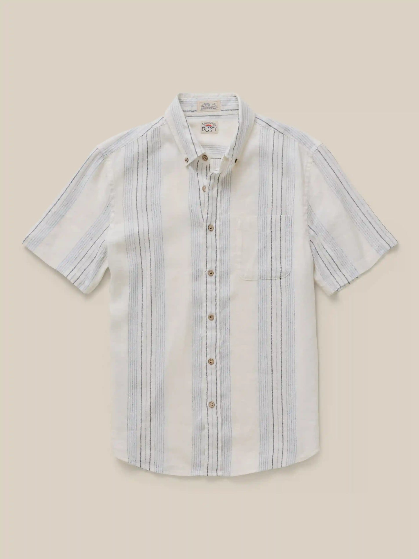 Short-Sleeve Breeze Shirt - River Shore Stripe