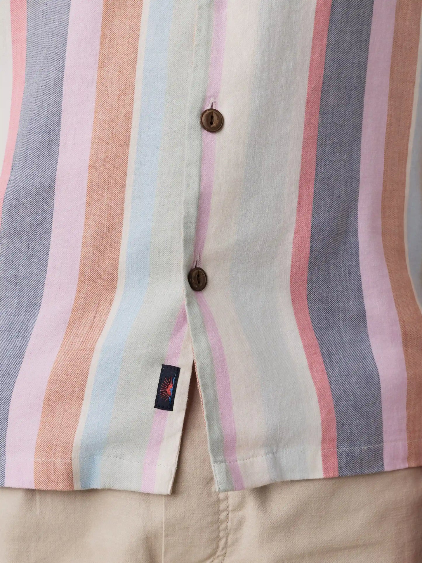 Short-Sleeve Breeze Camp Shirt - Summer Skies Stripe