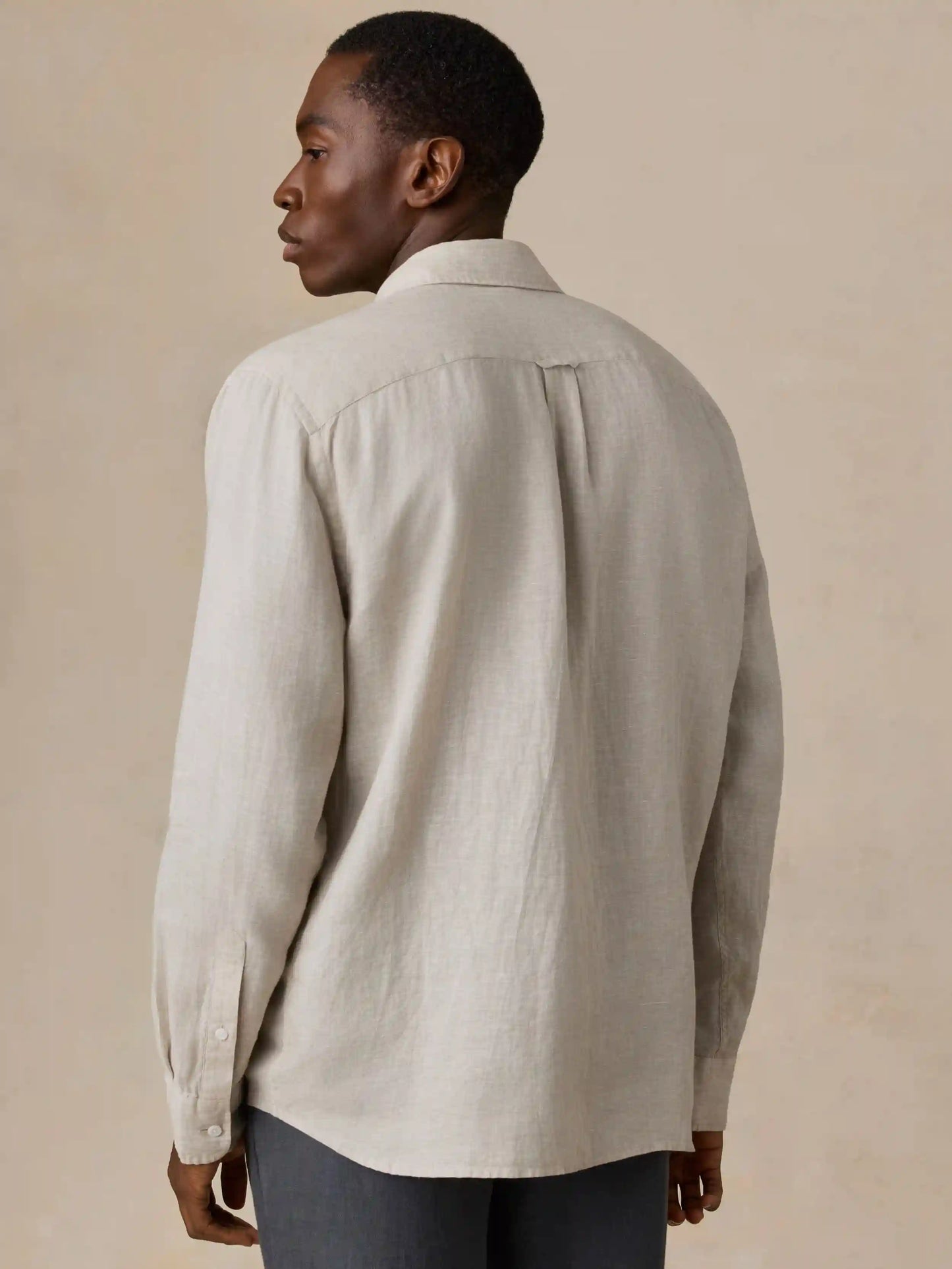 Sunwashed Linen Shirt - Castle Stone