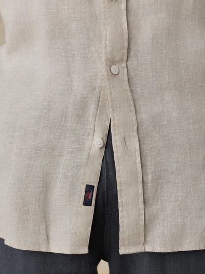 Sunwashed Linen Shirt - Castle Stone