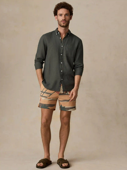 Sunwashed Linen Shirt - Light Pine