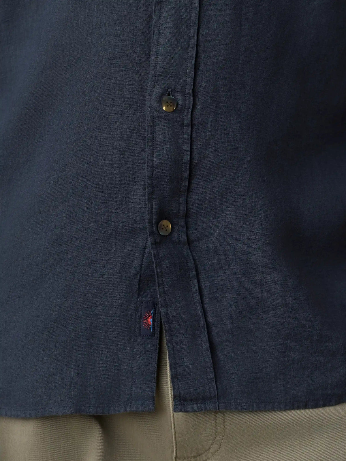 Sunwashed Linen Shirt - Navy Bay