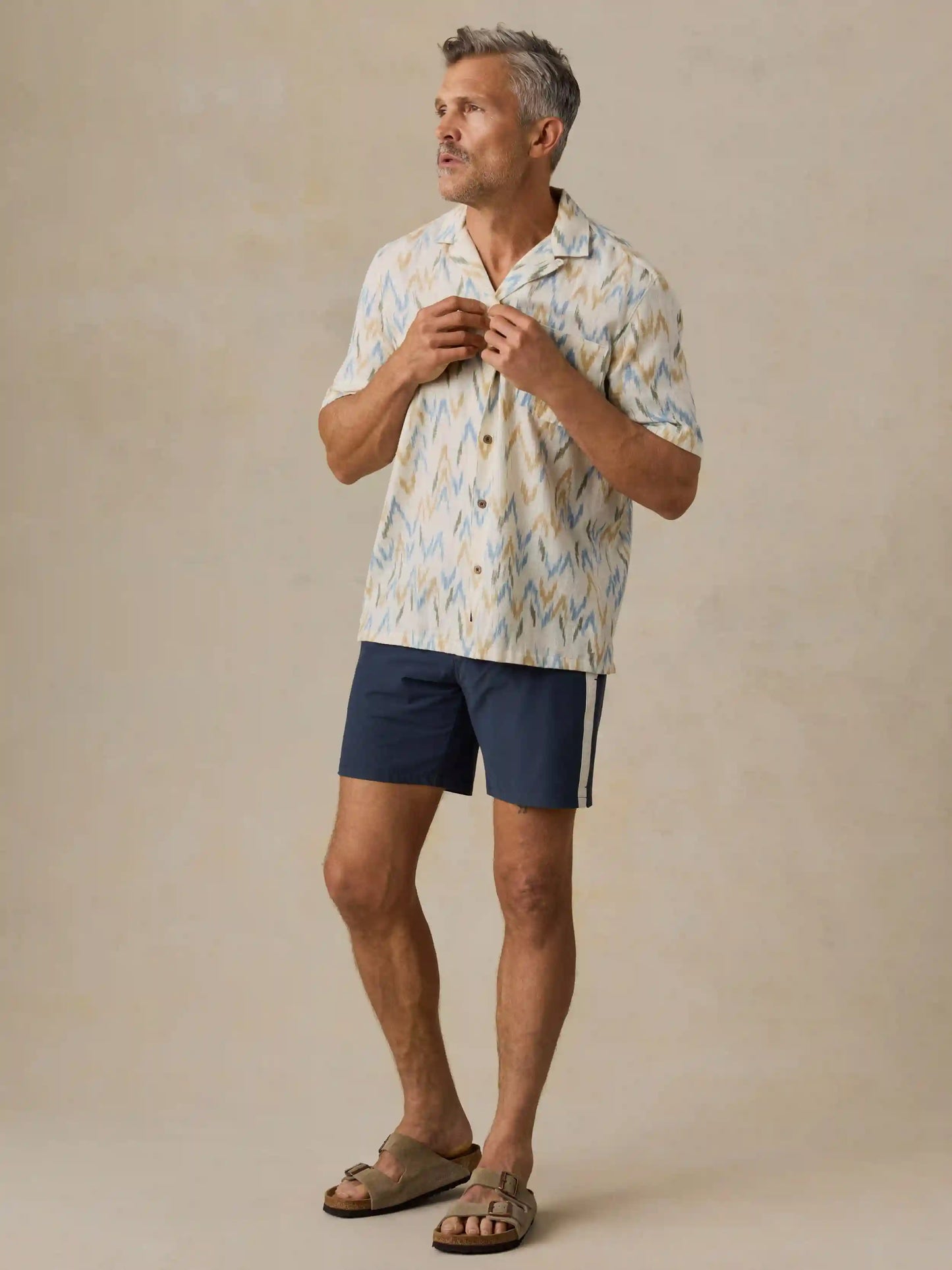 Short-Sleeve Resort Shirt - Belle Isle Ikat