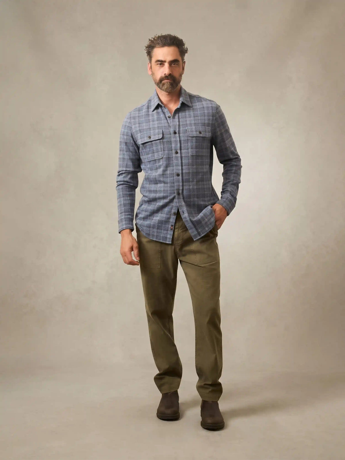 Legend™ Sweater Shirt - Castle Lake Plaid