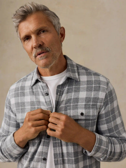 Legend™ Sweater Shirt - Stone Hollow Plaid