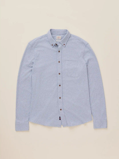 Coastline Knit Shirt - Oceanside Blue