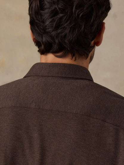 Coastline Knit Shirt - Brown Road Twill