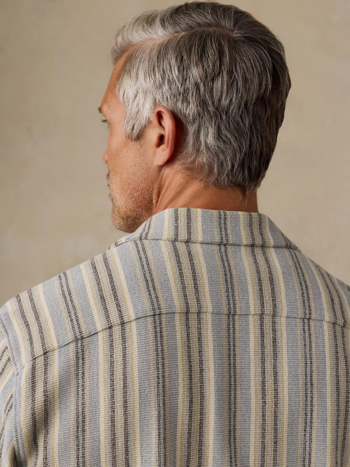 Short-Sleeve Oasis Camp Shirt - Lake Shore Stripe