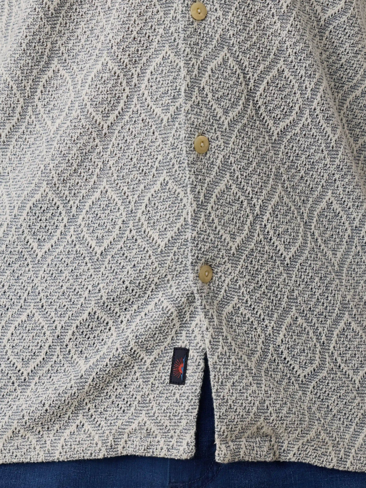 Short-Sleeve Oasis Camp Shirt - Blue Island Medallion