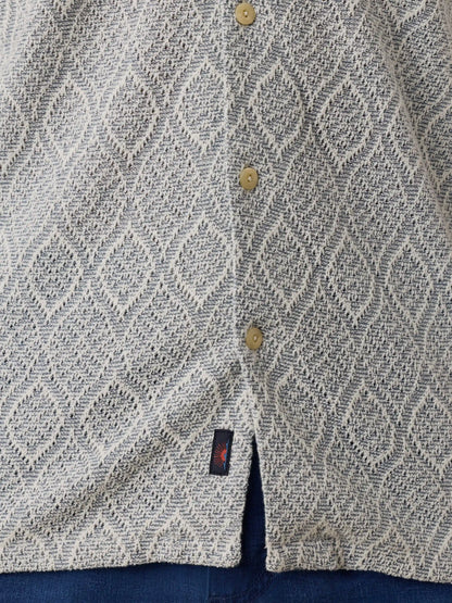 Short-Sleeve Oasis Camp Shirt - Blue Island Medallion