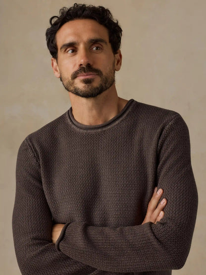 Sunwashed Dockside Sweater - Coast Brown