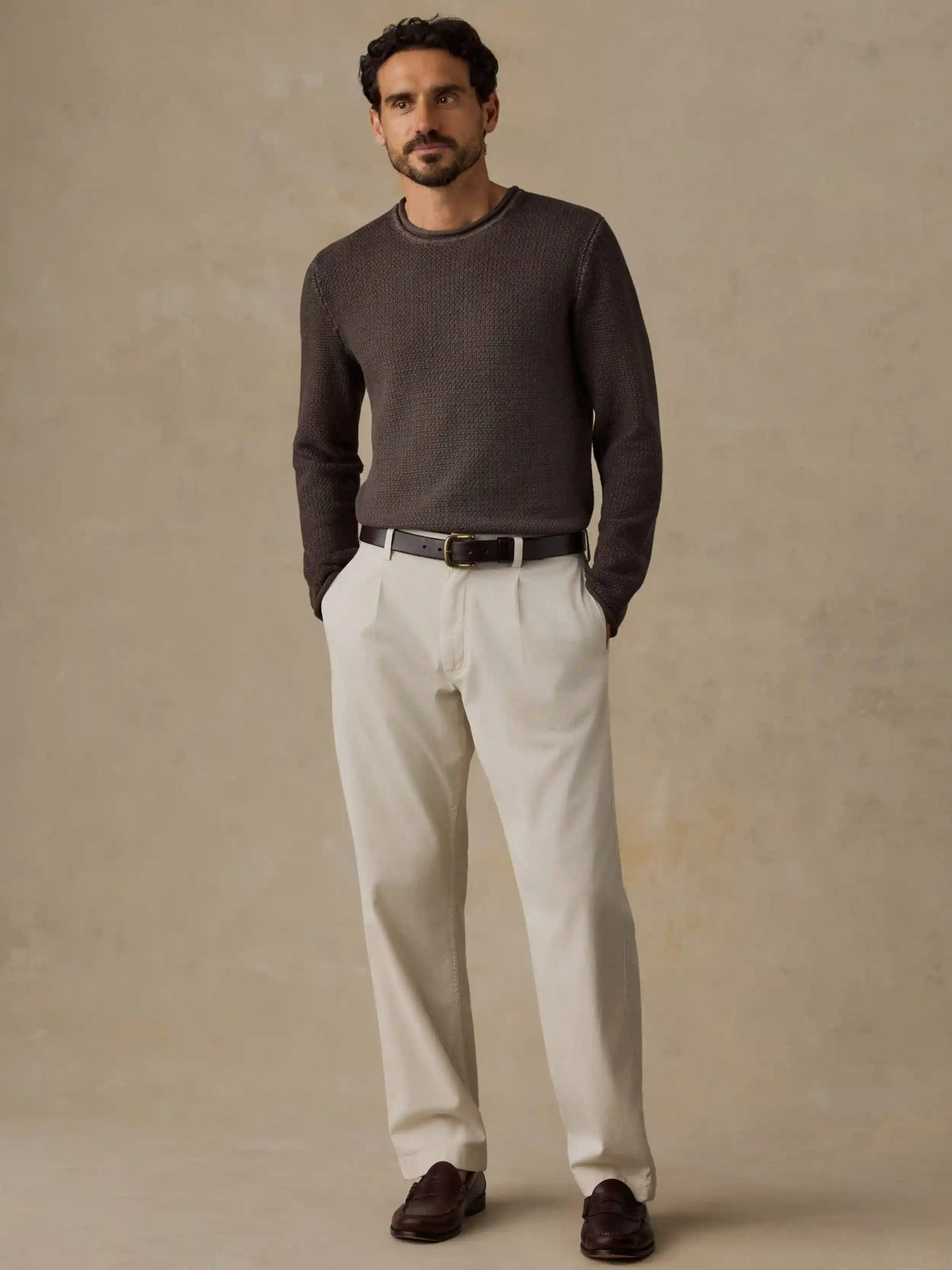 Sunwashed Dockside Sweater - Coast Brown