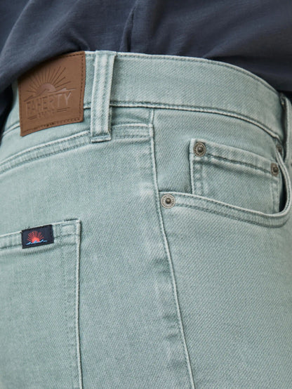 Stretch Terry 5-Pocket Pant - Ocean Glass