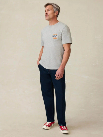 University of Virginia Sunwashed Pocket Tee - Granite Heather
