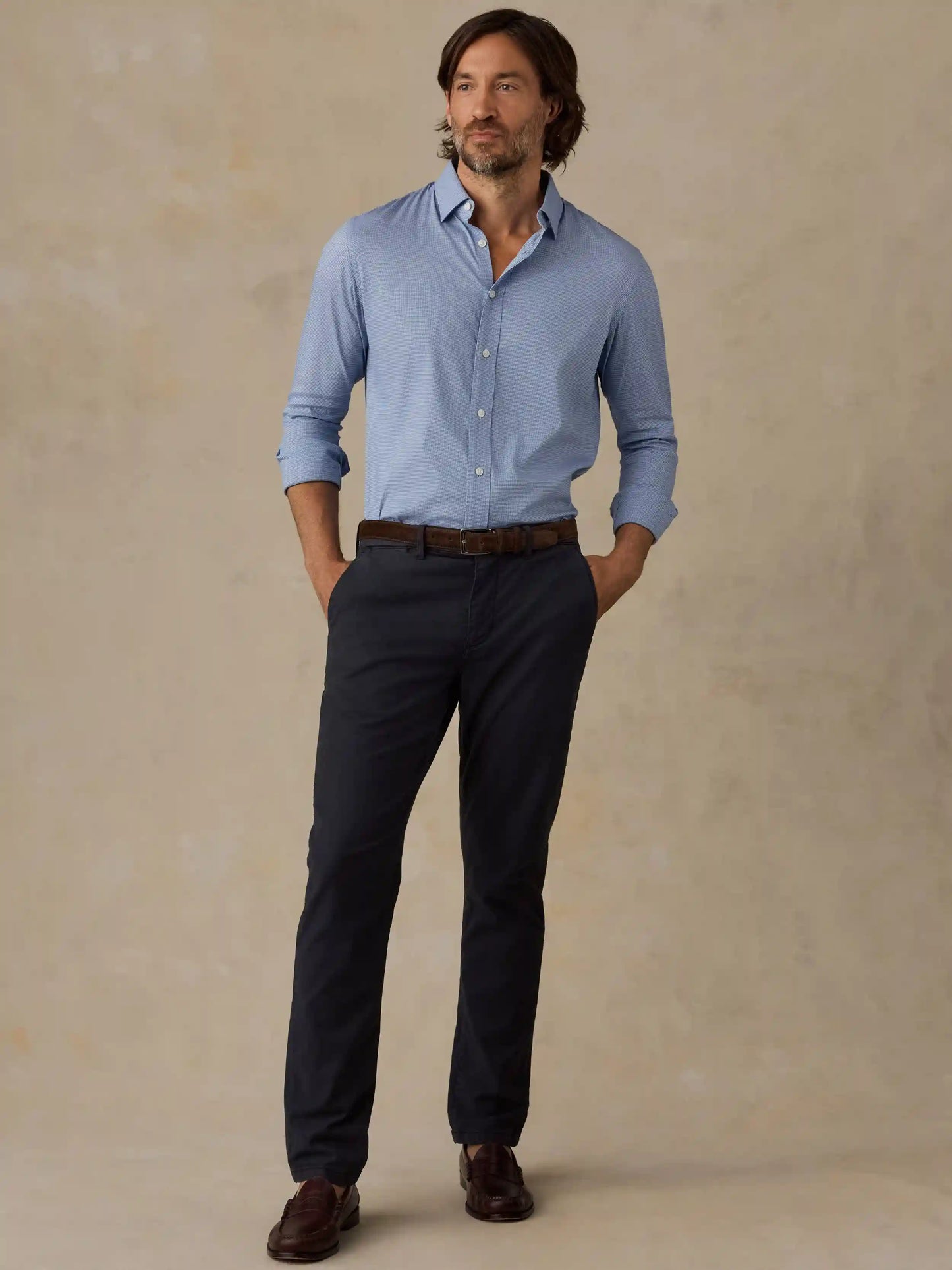The Movement™ Shirt - Azure Pincheck