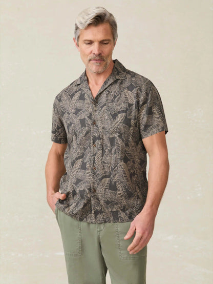 Short-Sleeve Breeze Camp Shirt - Graphite Rainforest