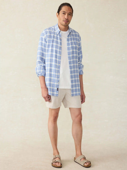 Long-Sleeve Breeze Shirt - Bristol Harbor Plaid