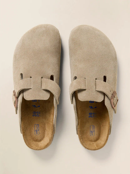 Birkenstock Women's Boston Clog Soft Footbed - Taupe