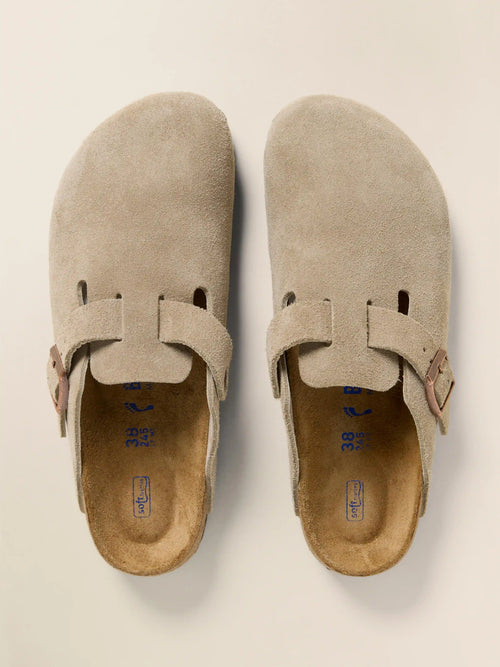Birkenstock Women's Boston Clog Soft Footbed - Taupe
