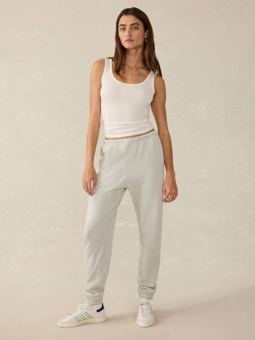 High Standard Fleece Sweatpant - Light Grey Heather