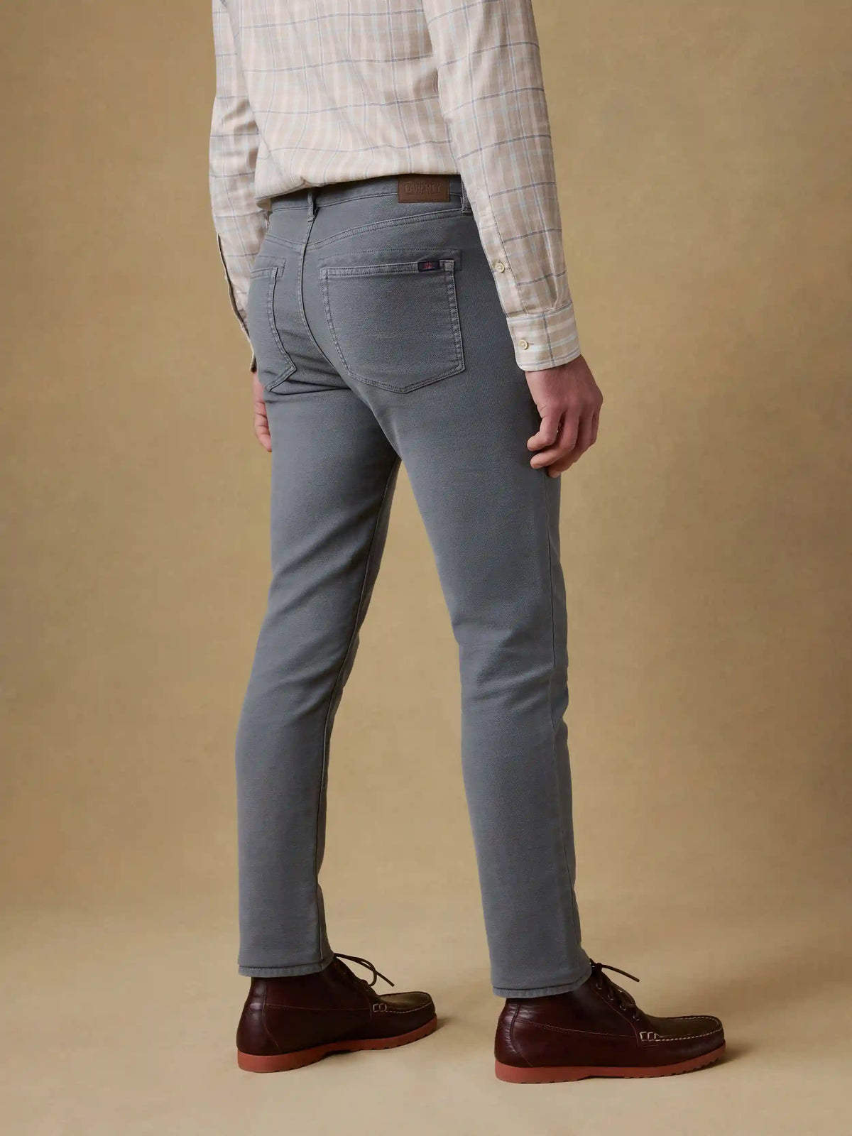 Stretch Terry 5-Pocket Athletic Fit Pant - Slate
