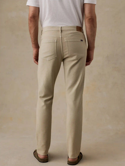Stretch Terry 5-Pocket Athletic Fit Pant - Stone