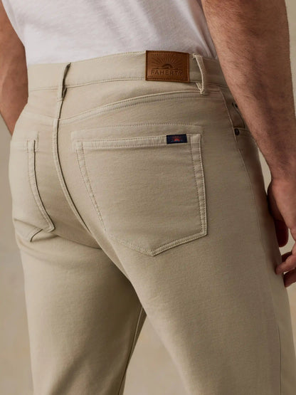 Stretch Terry 5-Pocket Pant - Stone