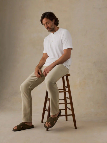 Stretch Terry 5-Pocket Pant - Stone