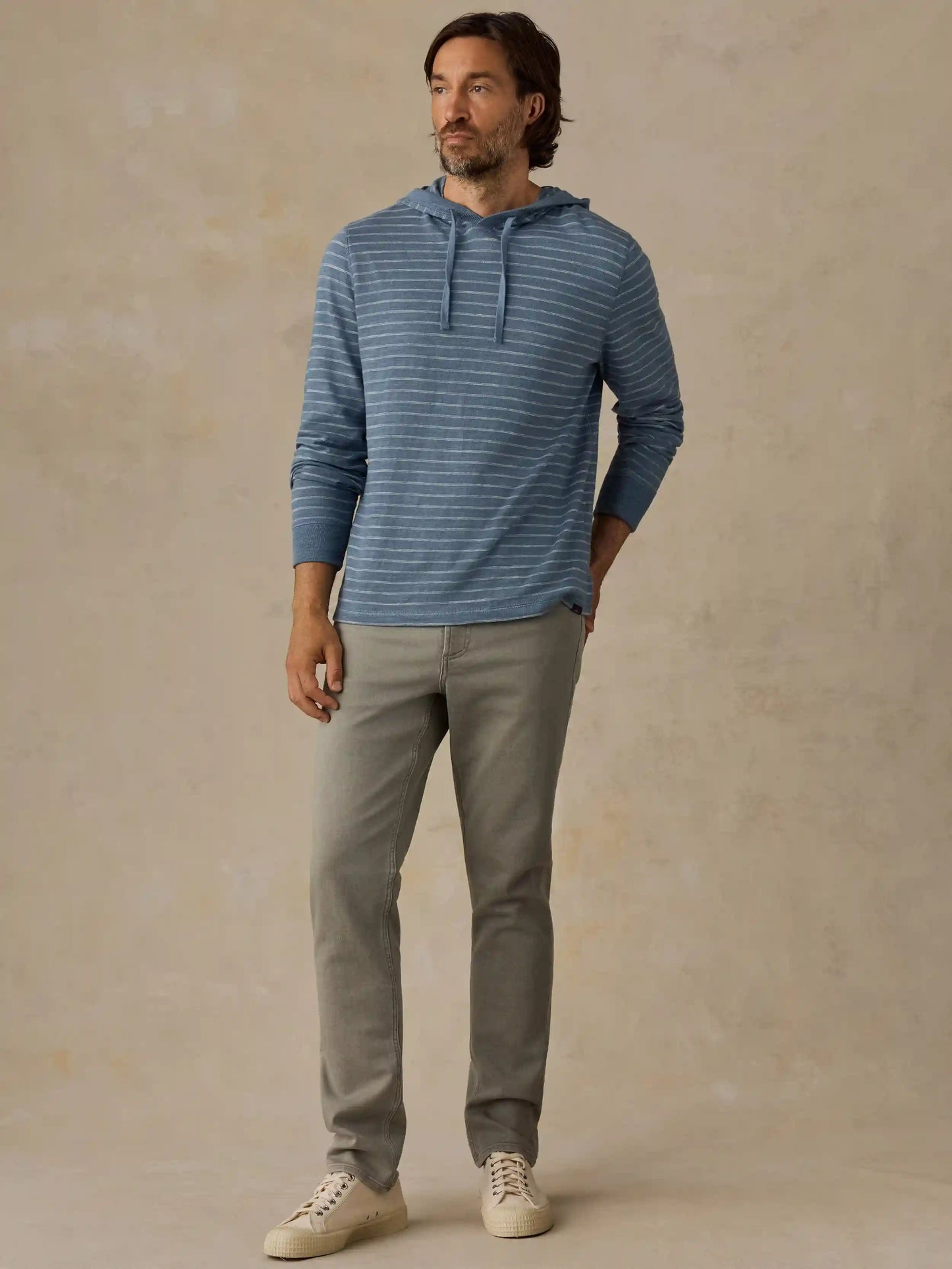 Stretch Terry 5-Pocket Athletic Fit Pant - Coastal Sage
