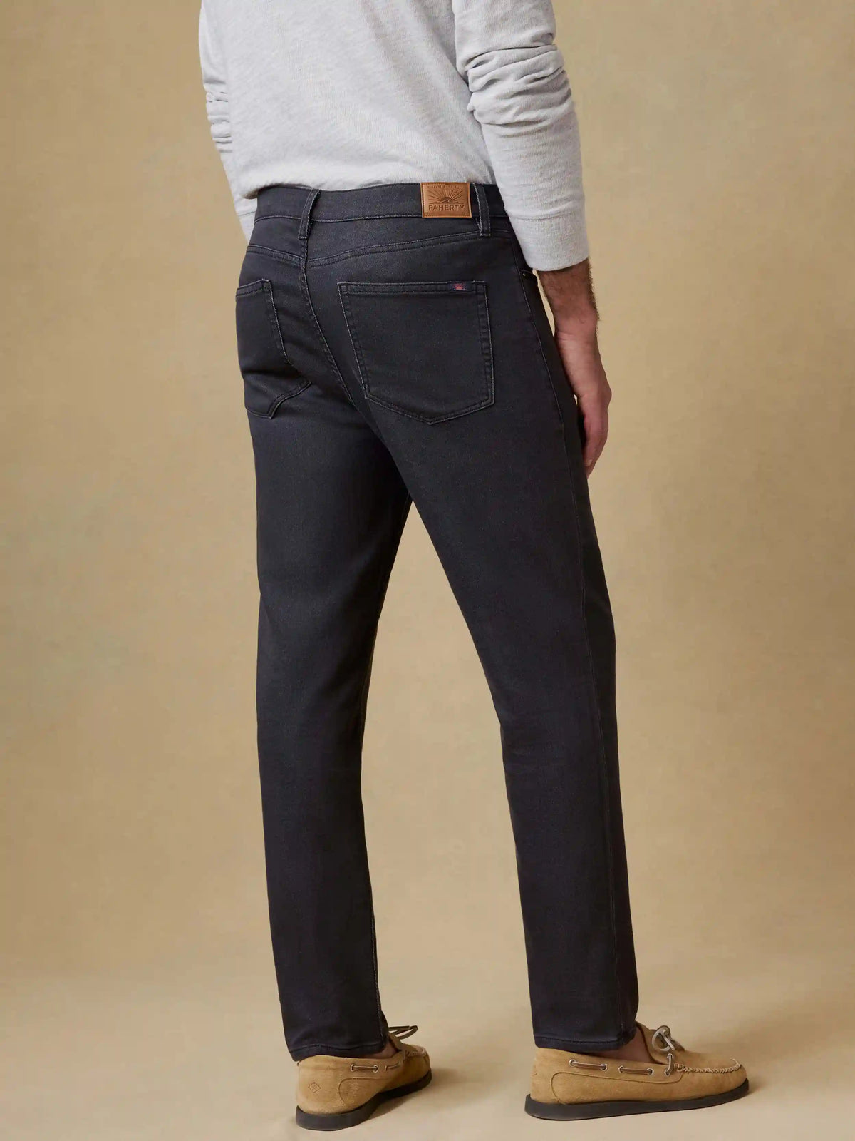 Stretch Terry 5-Pocket Pant - Onyx Black