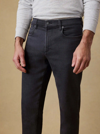 Stretch Terry 5-Pocket Pant - Onyx Black