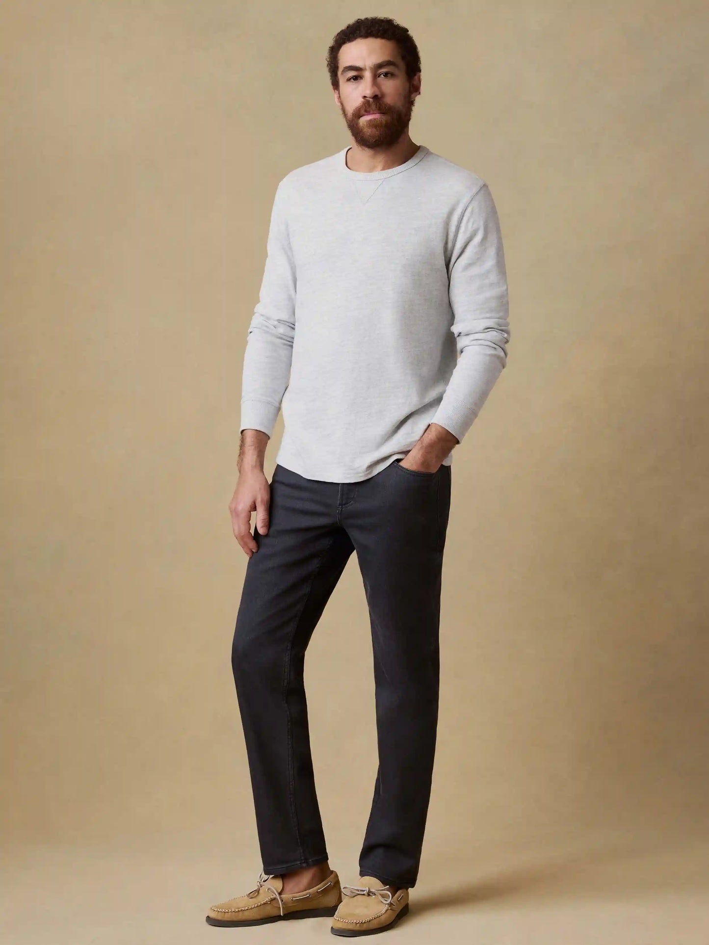 Stretch Terry 5-Pocket Pant - Onyx Black