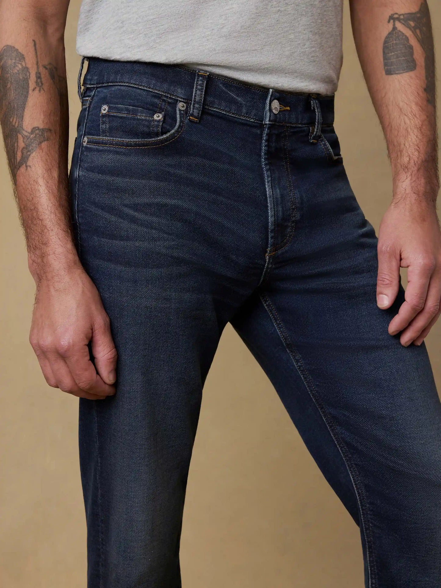 Stretch Terry Indigo 5-Pocket Pant - Belmar Coast Wash