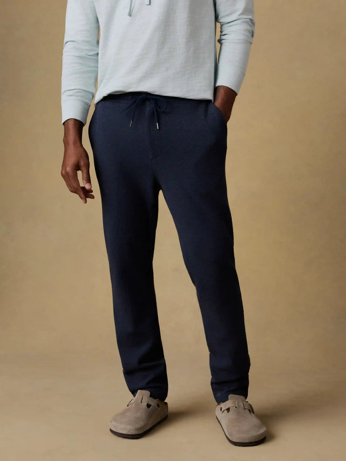 Highland Knit Pant - Navy Ridge Melange
