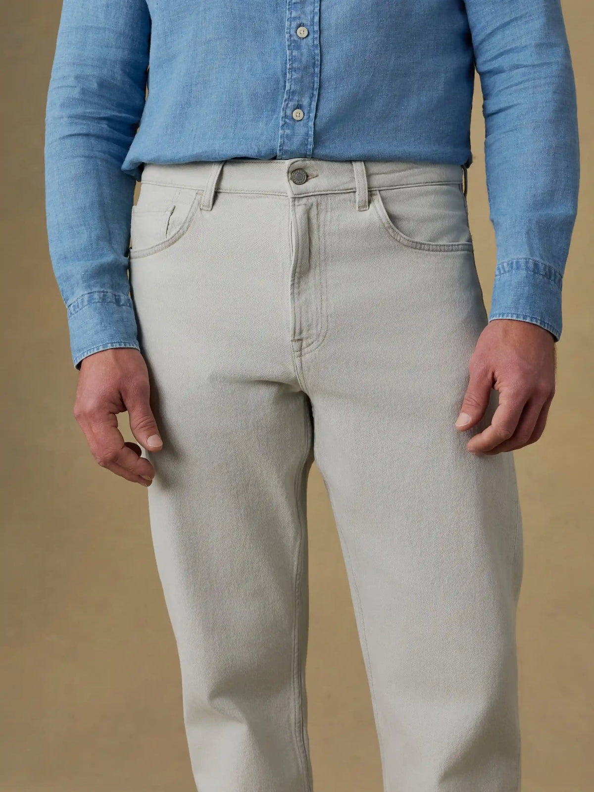 Organic Cotton Denim Pant - Birch